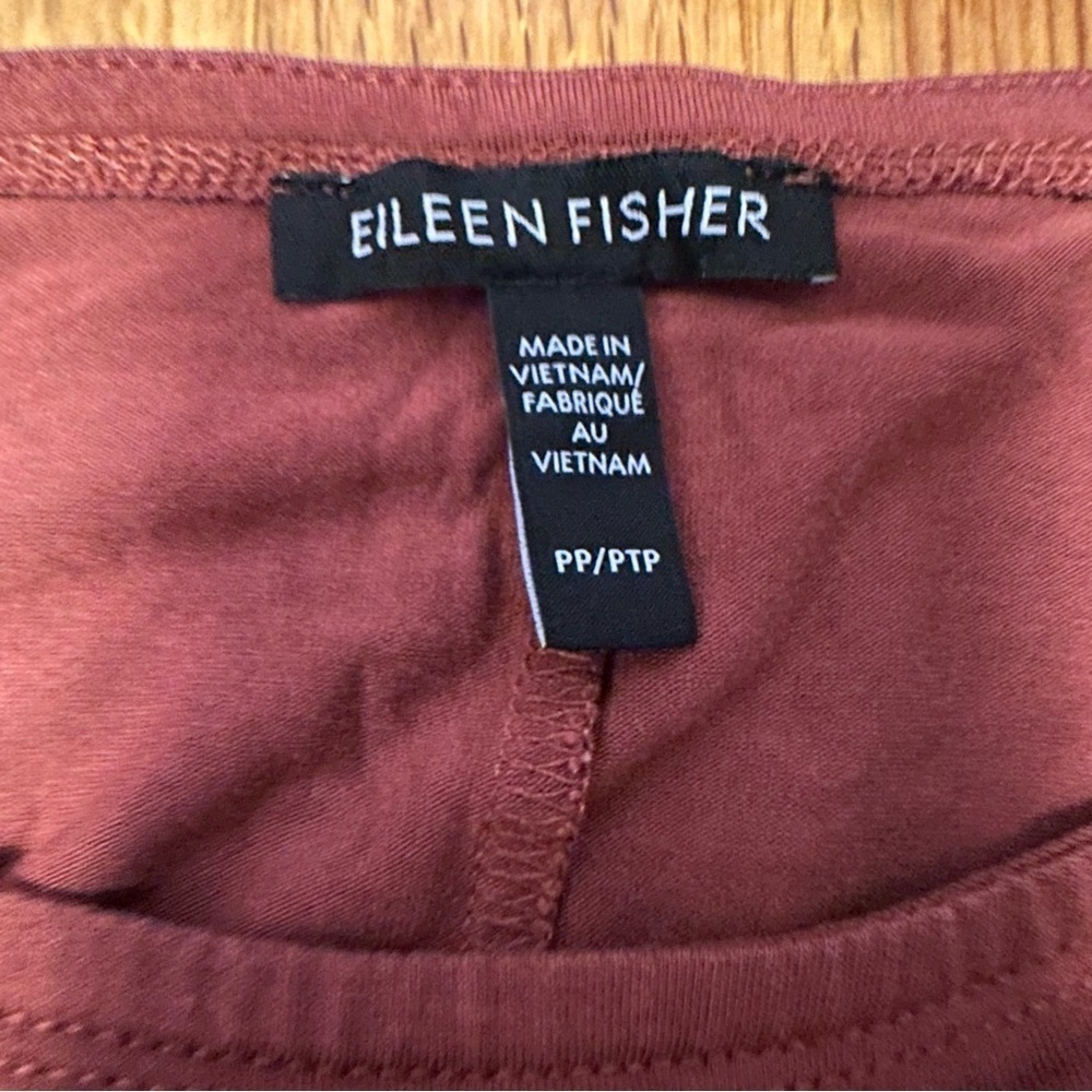Eileen Fisher Top Long Sleeve Winter Spring Career Casual size PP/PTP 2 Pf6 - Picture 11 of 13